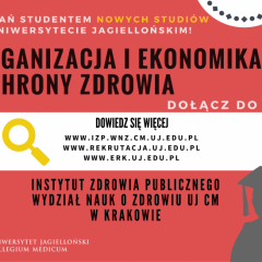 Zostań studentem nowych studiów „Organizacja i ekonomika ochrony zdrowia”