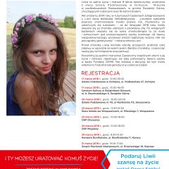 8-letnia Liwia szuka dawcy szpiku