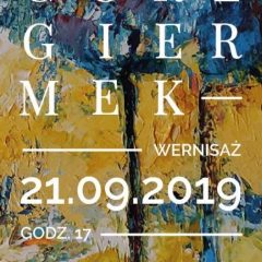 Zaproszenie na wernisaż wystawy malarstwa Grzegorza Giermka
