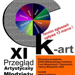 CK-art 2020 – nowy termin składania prac
