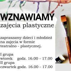Centrum Kultury w Gdowie zaprasza na warsztaty plastyczno-teatralne