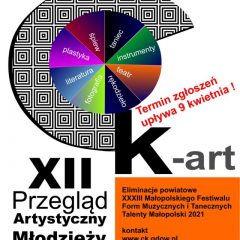 Zgłoszenia na Artystyczny Przegląd Młodzieży CK-Art do 9 kwietnia