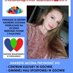 Zbiórka nakrętek dla Weroniki Płonki z Fałkowic
