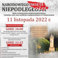 W tym roku gminne uroczystości Narodowego Święta Niepodległości odbędą się w Niegowici, a potem w Pierzchowie