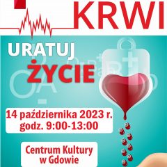Zbiórka krwi już 14 października w Centrum Kultury w Gdowie