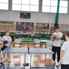 W Gminnej Hali Sportowe w Gdowie trwa Narodowy Dzień Tenisa Stołowego