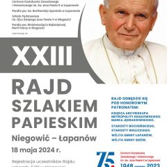 Już wkrótce XXIII Rajd Szlakiem Papieskim