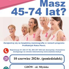 Bezpłatne badania mammograficzne w Gdowie