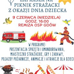 Zaproszenie na Piknik Strażacki z okazji Dnia Dziecka