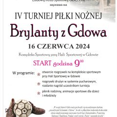 Zaproszenie na turniej piłki nożnej „Brylanty z Gdowa”