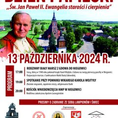 Zaproszenie na obchody Dnia Papieskiego w Gminie Gdów