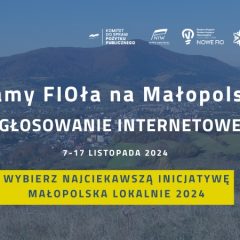 Głosowanie na FIOłka Publiczności – Wybierz Najciekawszą Inicjatywę Małopolska Lokalnie 2024