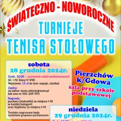 Świąteczno-Noworoczne Turnieje Tenisa Stołowego w Pierzchowie