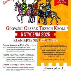 Zaproszenie do udziału w „Gdowskim Orszaku Trzech Króli” oraz w konkursie na najładniejszy strój orszakowy