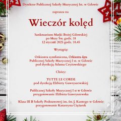 Zaproszenie na wieczór kolęd w Sanktuarium Matki Bożej Gdowskiej