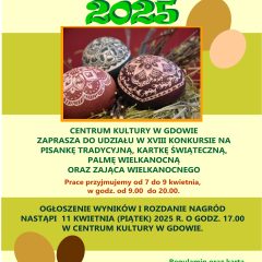 XVIII Konkurs Wielkanocny – zaproszenie do udziału
