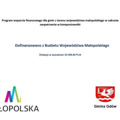 Nabór wniosków na bezpłatne kompostowniki dla mieszkańców Gminy Gdów trwa do 13 czerwca
