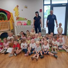 Dzielnicowi odwiedzili Samorządowy Żłobek w Gdowie
