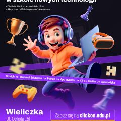 Bezpłatne warsztaty programistyczne dla dzieci i młodzieży w Wieliczce