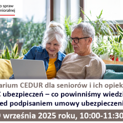 Darmowe webinarium dla seniorów i ich opiekunów. ABC ubezpieczeń