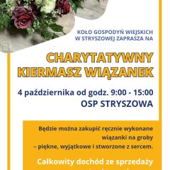 Charytatywny kiermasz wiązanek w Stryszowej