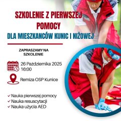 Szkolenie z pierwszej pomocy w Kunicach