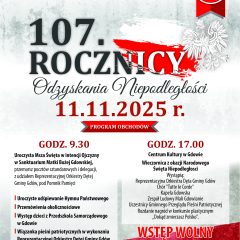 Zaproszenie na obchody 107. rocznicy Odzyskania Niepodległości