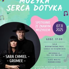 Muzyka, która dotyka serc. Finał projektu w Książnicach już 7 listopada!