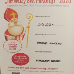 „Ile waży święty Mikołaj?”. Charytatywna zbiórka monet w Szkole Podstawowej w Książnicach