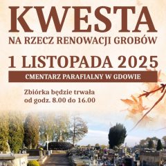 Kwesta na rzecz ratowania zabytkowych nagrobków na cmentarzu w Gdowie