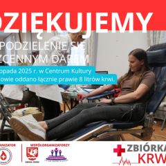 7,8 litra krwi zebrano podczas akcji krwiodawstwa w Gdowie