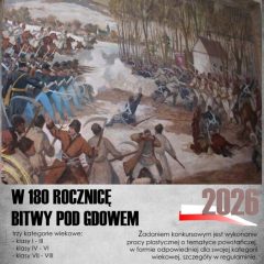 „Historia i patriotyzm oczami najmłodszych – konkurs plastyczny z okazji 180. rocznicy bitwy pod Gdowem”
