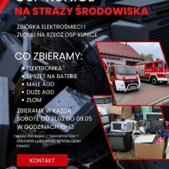 Zużyty sprzęt wesprze strażaków – rusza akcja OSP Kunice