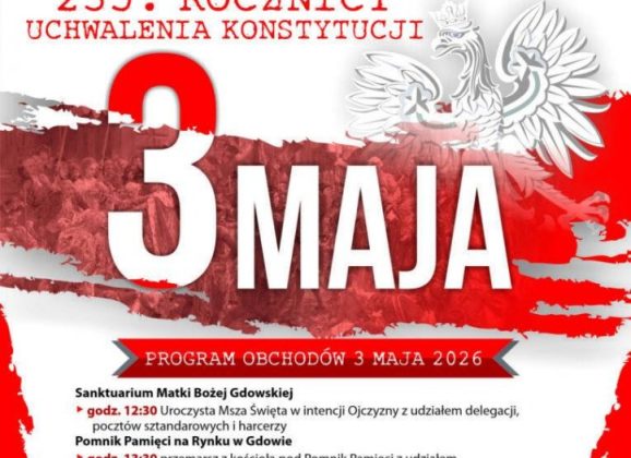 Uroczyste obchody 235. rocznicy uchwalenia Konstytucji 3 Maja w Gdowie