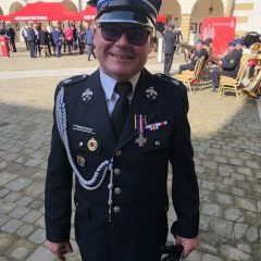 Odznaka Świętego Floriana „Za Zasługi dla Społeczności Lokalnej” dla Prezesa OSP Gdów Dariusza Nowaka