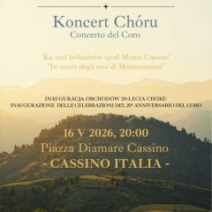 Koncert chóru Tutte le Corde w Cassino ku pamięci bohaterów spod Monte Cassino