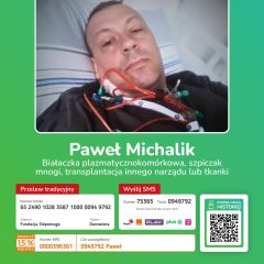 Każda złotówka zwiększa szanse na przeżycie Pawła