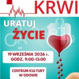 Zbiórka krwi w Gdowie już 19 września. Każda kropla ma znaczenie