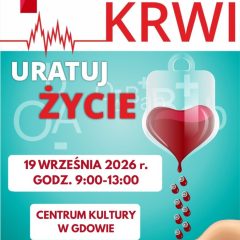 Zbiórka krwi w Gdowie już 19 września. Każda kropla ma znaczenie