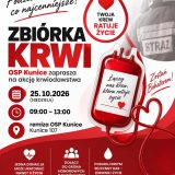 Akcja krwiodawstwa w Kunicach. Podziel się tym, co najcenniejsze!