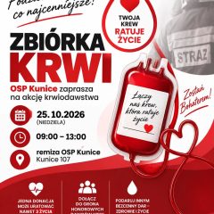 Akcja krwiodawstwa w Kunicach. Podziel się tym, co najcenniejsze!