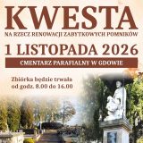 Kwesta na ratowanie zabytkowych pomników na gdowskim cmentarzu