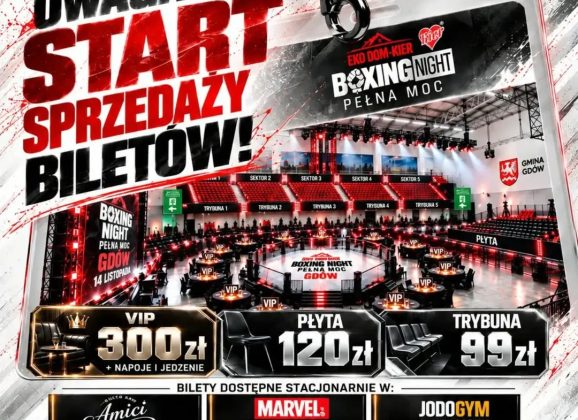 Gala EKO DOM – KIER BOXING NIGHT „Pełna Moc” już 14 listopada w Gdowie. Ruszyła sprzedaż biletów!